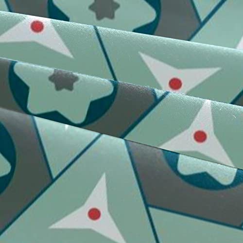 Parure de lit chaude et douce avec housse de couette motif géométrique