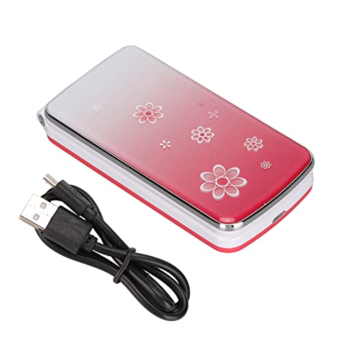 Fouf Flip Phone, Minimalist 2.4Inch 2G Unlocked Dual Sim No Wifi/Internet With Removable Battery, Basic Gsm Large Button Flip Cell Phone With Sos Emergency Function For Elderly(Red) #TOP1