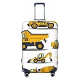 Attrezzature edili, carrelli elevatori, gru, escavatori, trattori, bulldozer, camion, coprivaligie, protezione lavabile da viaggio in fibre altamente elastiche, adatta per valigie di medie dimensioni