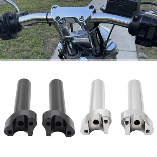 Elevadores rectos de manillar de 1" con acabado robusto para Dyna y Softail 2