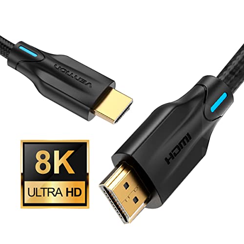 Cabo HDMI 2.1 Fullhd 4K 8K PS5 Premium Gamer Tv 1,5m Vention