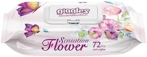 Giggles Islak Havlu 72'li Sensation Flower 1 Paket