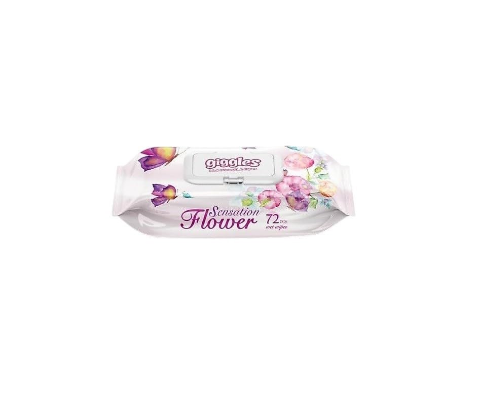 Giggles Islak Havlu 72'li Sensation Flower 1 Paket