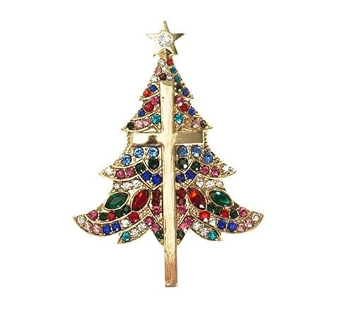 Roman 2.5 Inches Christmas Cross Tree Pin #TOP13