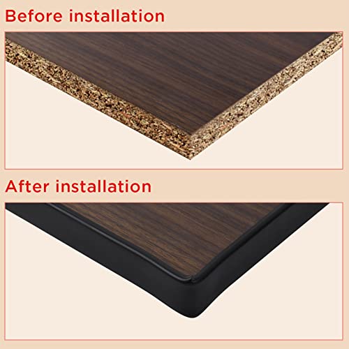 flintronic 5m*12mm U-Shape Flexible Furniture Edge Banding, Baby Safty Baby Edge Protector, Self Adhesive TPE Wood Edging Tape, DIY Furniture Edge Trim for Table, Cabinet, Furniture Restoration - Image 4