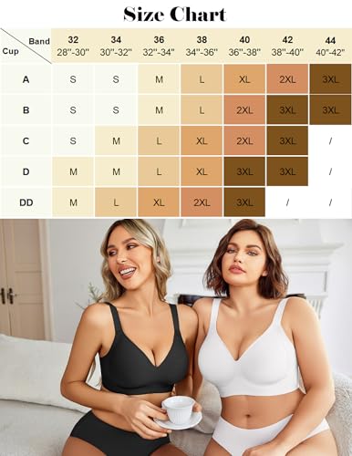 Image of Avidlove Wireless Bra for Women Seamless Push Up Full Coverage Bra Comfort Bralette Support Everyday Bra