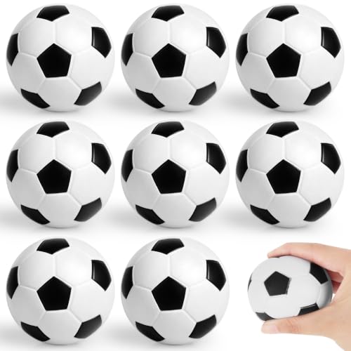 9 Pack Mini Soccer Stress Balls 2.5 Inch Mini Soccer Foam Sport Balls