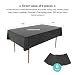 Puricon 6 Unidades Mantel Plástico Desechable 1,37 × 2,74 m, Cubierta Plástica...
