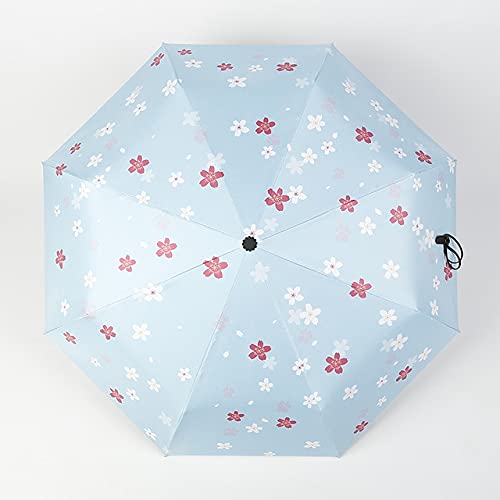 Petit modèle de fleur pliant parapluie automatique pour enfant femmes fille Anti-uv belle plante pluvieuse parapluie