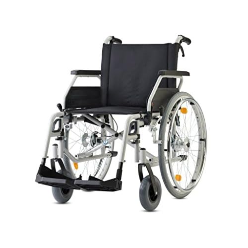 Bischoff Rollstuhl S-Eco 300 Sitzbreite 46 cm mit Trommelbremsen Faltrollstuhl Reiserollstuhl Transportrollstuhl