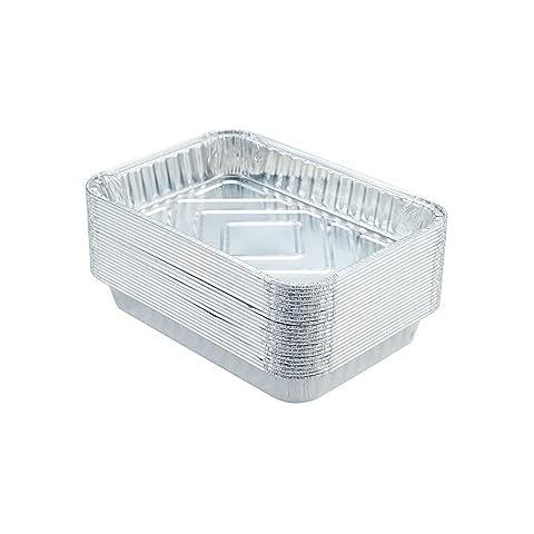 Waytiffer 20Pack Drip Pans Compatible with Weber Grills Spirit Gas Grills, Q Grills, Genesis and Genesis II LX 200 300 Series,Disposable Aluminum Foil BBQ Grease Trays, 8.5 x 6 Inch Cover