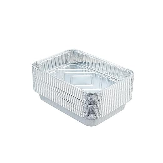 Waytiffer 20Pack Drip Pans Compatible with Weber Grills Spirit Gas Grills, Q Grills, Genesis and Genesis II LX 200 300 Series,Disposable Aluminum Foil BBQ Grease Trays, 8.5 x 6 Inch
