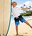 uideazone Boys Summer Swim Trunks Size 8 Quick Dry UPF 50+ Beach Boards Shorts Fashion Bluey Flame Swimwear Bathing Shorts with Side Pockets Casual Beachwear