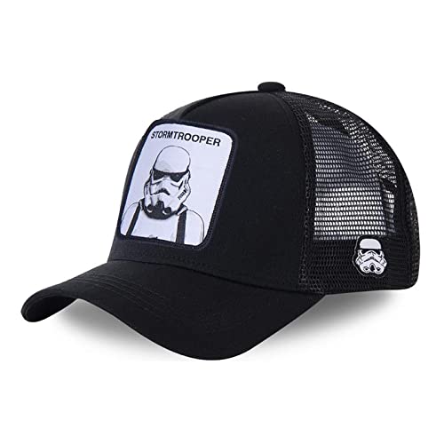 POLKLEX Anime Cartoon Hats Baseball Cap Men Women Hip Hop Dad Mesh Hat Adjustable Trucker Hats for Outdoor Sports Decoration (Style 7), Style 7, M/One size