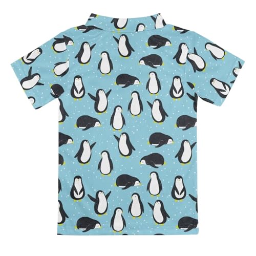 Boys Polo Shirt Animal Print Short Sleeve Hawaiian Golf Shirt for Kids Beach Holiday Summer2