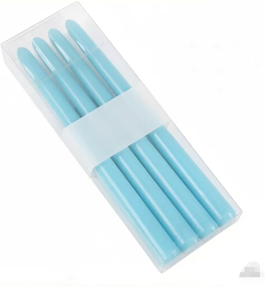 Long-stemmed Candle (Conical Rod: 0.87 × 9.84 inches, Black (Set of 4 Boxes))