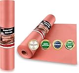 LATERN Metzgerpapierrolle, 30CM x 18M Lebensmittelechtes Kraftpapier Ungebleicht Ungewachst Unbeschichtet Pfirsichfarbenes Metzgerpapier zum Räuchern, Grillen, Smoken und Kochen von saftigem Fleisch