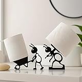 Juego de 2 soportes de papel higiénico con forma de hormiga, estante de