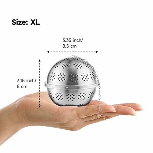 Cangool Tea Ball Strainers 1 Pc, Big Reusable Tea Ball, Stainless Steel Tea Strainer, Spice Ball #TOP1