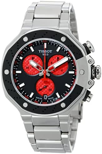 Tissot Mens T-Race Marc Marquez 2022 Limited Edition 316L Stainless Steel case Quartz Watch, Grey, Stainless Steel, 13.95 (T1414171105100)