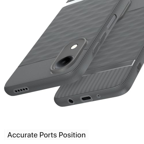 Image of Outlouders Back Cover for Vivo T5e | Full Camera Protection | TPU Soft Flexible Shockproof Bumper Case (Grey)