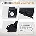 PAROD Engine Valve Cover with Gasket Fit for 09-11 Chevy Aveo, Aveo5, 11-16 Cruze, 2016 Cruze Limited, 12-18 Sonic, 13-20 Trax, 09-10 Pontiac G3, 2009 G3 Wave, 08-09 Saturn Astra L4 1.8L 1.6L#55558673