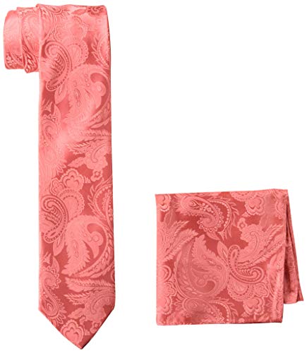 Stacy Adams Mens Classic Style Reg Necktie, Coral, Regular Us #TOP28
