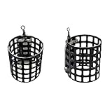 2pcs comedero de pesca jaula de cesta 40g alimentador pesca de carpa cebador pesca, cebadores de pesca alimentador de resorte pesca