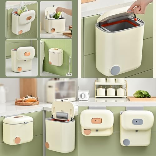 Cubo de basura colgar cocina解决 spatial limitación en baños 5