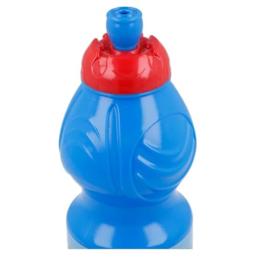 ALMACENESADAN, 4989, Super Mario Sport-Trinkflasche, 400 ml, rechteckig, mehrfarbig, wiederverwendbar, BPA-frei