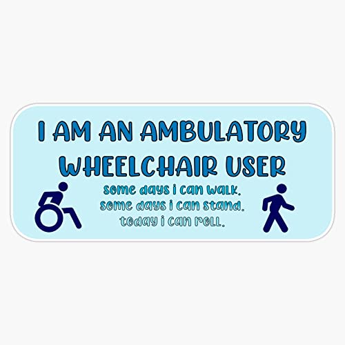 Ambulatory Wheelchair Heavy Duty Car Magnet Bumper Sign