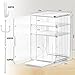 XANGNIER Baby Bottle Organizer,Clear Baby Bottle Storage Organizer for Countertop and Cabinet,with Drying Rack and Hook,Space-Saving,Multifunctional Station Organizers Accessories