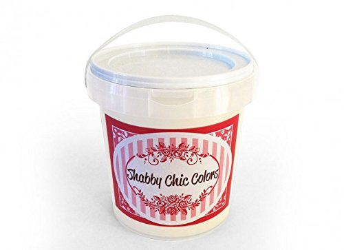 shabbychiccolors – Chalk Paint (peinture à craie) shabby à très haute couverture – Blanc soie 03 – 5 Lt