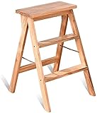 Eigenschaften: Alle Massivholz Leiter Hocker, Gesundheit und Sicherheit garantiert;Faltbares Design, Provinzial Place, Praktikabilität.
