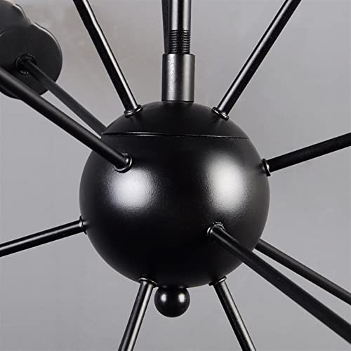 Plafonnier en fer forgé multi-poteaux pour éclairer de grands espaces hauts de plafond - 7