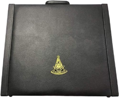 Masonic Regalia MM/WM and Provincial Past Master Masonic with Yellow Embroidery Apron Freemason Apron - Main Image