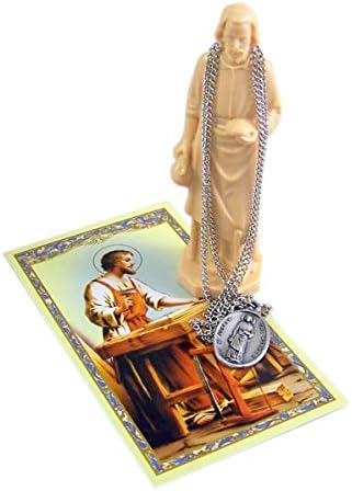 St. Joseph Statue Home Seller Kit with Prayer Card and Medal