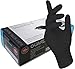 Produktbild 200 Stck - Einweghandschuhe von GUARD 5 - Schwarze Nitril-Handschuhe puderfreie Tätowierhandschuhe Kochhandschuhe (10 / XL)