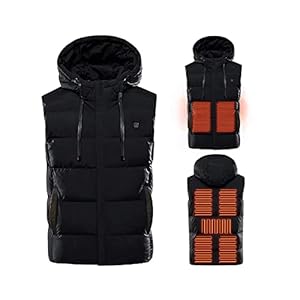 Verwarmingsvest, Elektrisch Verwarming Mouwloos met 3 Temperatuurstanden, Elektrisch Body Warmer Gilet met 3 Temperatuur…