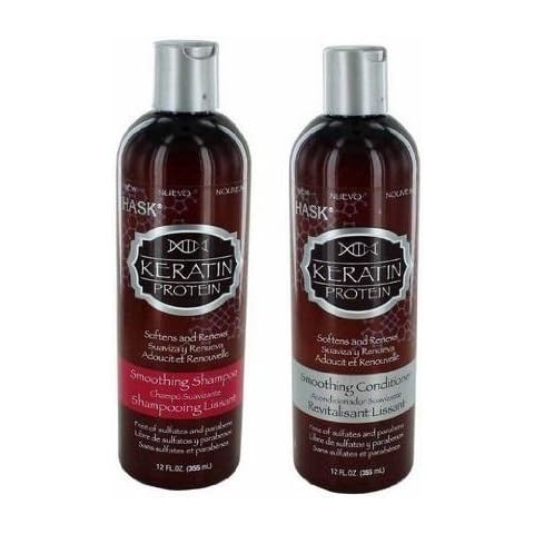 HASK KERATIN PROTEIN SMOOTHING SHAMPOO & CONDITIONER 355ml**DEAL** Cover