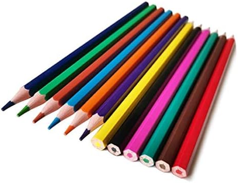EZE.GO Colour Pencils Colouring pencils for children Personalised coloured pencils for children drawing set colored art set artwork 12 assorted erasable colours