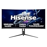 Hisense 34 Inch Gaming Monitor 34G6QUK, WQHD 3440x1440p, 240Hz, 1ms MRPT, Built-in Speaker, Curved, Black - Image 1