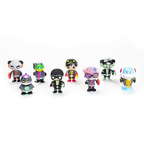 Ryan's World Super Spy 6 Pack Figures, Mystery Toy, Spy Theme, Mystery Figures, 6 Of 8 Possible Figures, Secret Agent, Kids Toy, Accessories, [Amazon Exclusive] #TOP1
