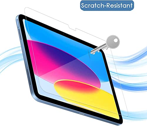 Kiq 2 Pack Tempered Glass For Ipad 10Th Generation Screen Protector 2022 Compatible Ipad 10.9 Screen Protector 10.9 Inch 10Th Gen #TOP3