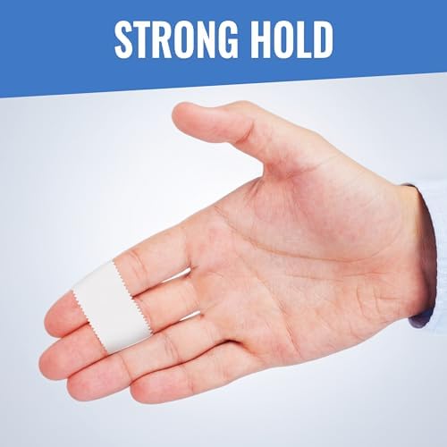 Healqu Silk Like Medical Tape - 내구성 있는 천 의료용 테이프 - 2.5cm x 9.1m(1인치 x 10야드), 4롤 - 큰 드레싱을 강하게 고정하고 부목을 고정하며 장기 치료에 이상적 외과용 테이프 — 사진 3