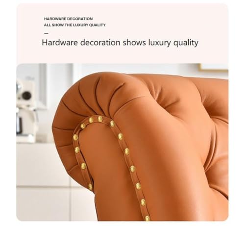 Image of Lazy Couch and Reclining Sofa /Recliner Chaise Longue /Fabric recliners /for Bedroom /Living Room /Office Reception Recliner Lounge Sofa and Armchair (Brown Letherette)