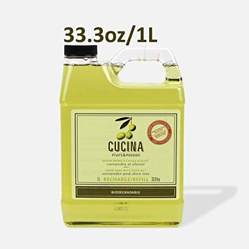 Cucina Purifying Hand Wash Refill, 33.8 Oz Plastic Jug (2, Coriander And Olive Tree) #TOP5