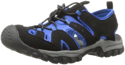 Northside unisex-child Burke II Athletic Sandal , Black/Royal , 2 Little Kid