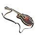 Walker & Williams M-78 Soft Black Premium Thick Grain Leather Adjustable Mandolin, Mandola, Bouzouki Strap