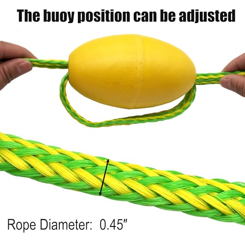 Kayak Tow Line, Pontoon Towing Rope with A Buoy Float, Drift Sock Anchor Rope for Fishing Boat/Sail Boat/Kayak Trolling Sock, Boat Accessories, 13ft